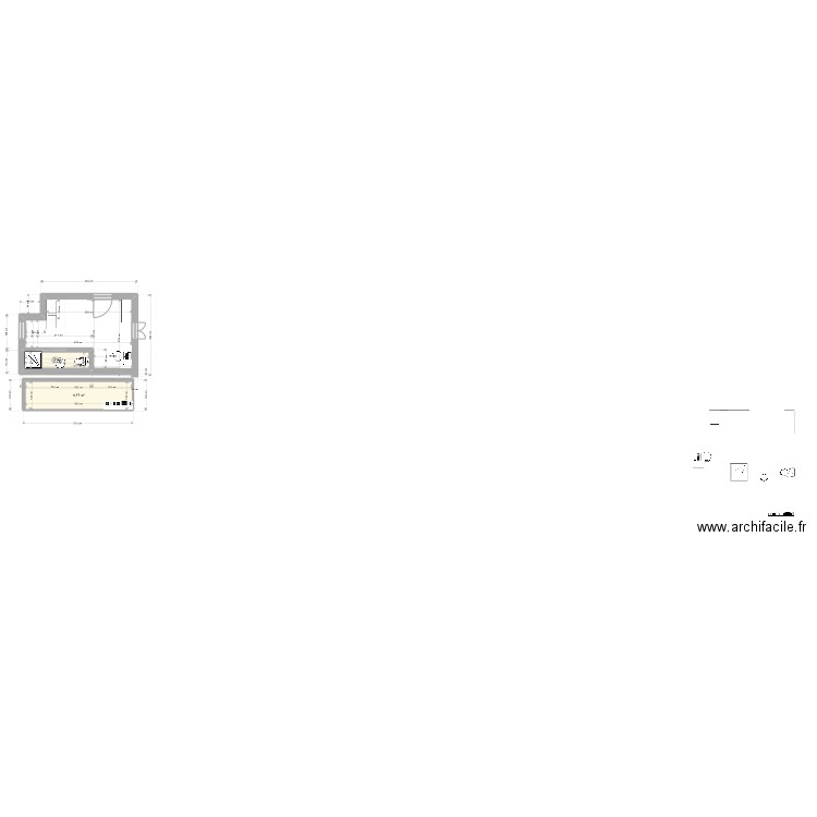 chambre begles garage. Plan de 0 pièce et 0 m2