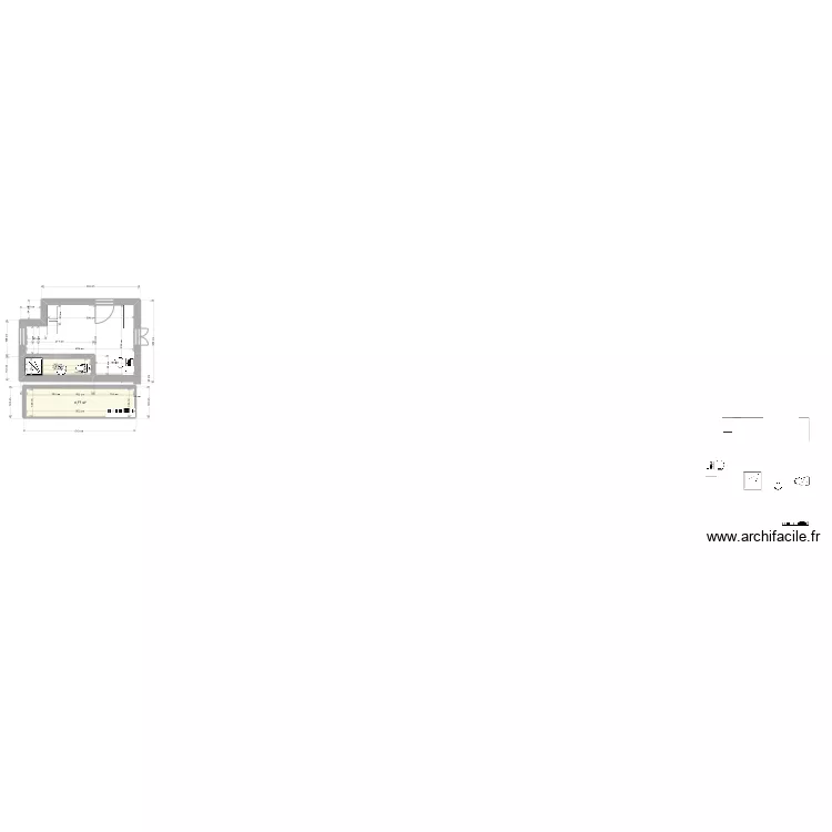 chambre begles garage. Plan de 