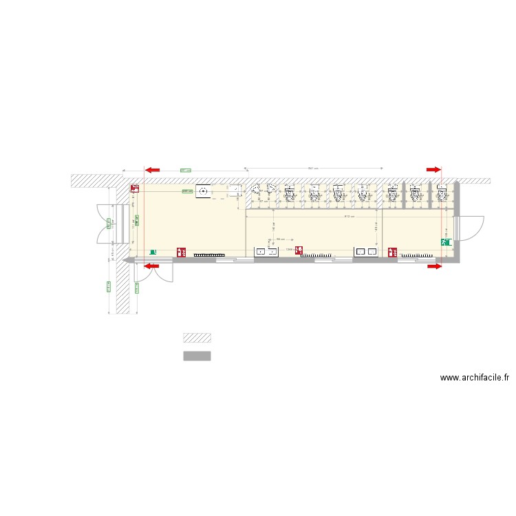 bloc sanitaire 2 bis. Plan de 0 pièce et 0 m2