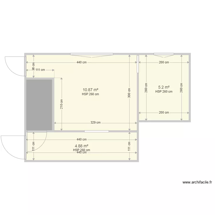 couturier palier. Plan de 