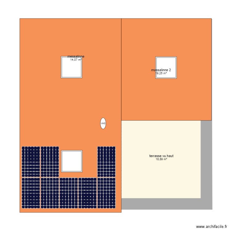 camares 2019 solaire 3. Plan de 18 pièces et 204 m2