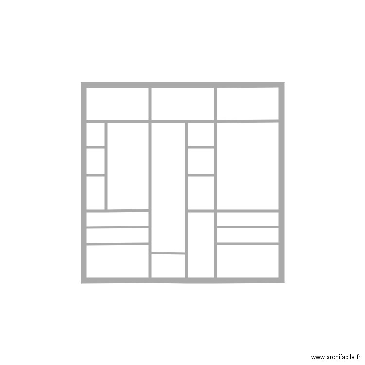 dressing. Plan de 0 pièce et 0 m2