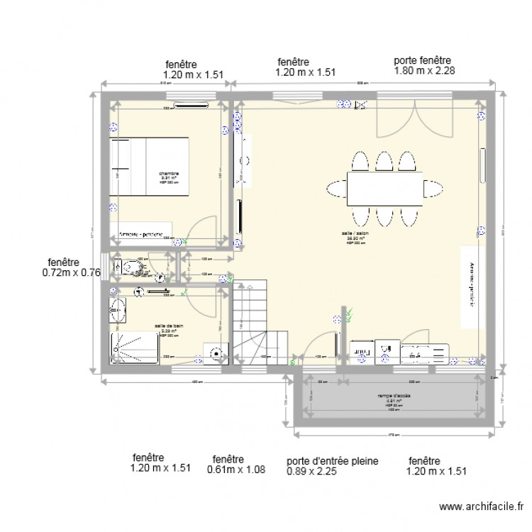 mde renoult rdc projet . Plan de 0 pièce et 0 m2