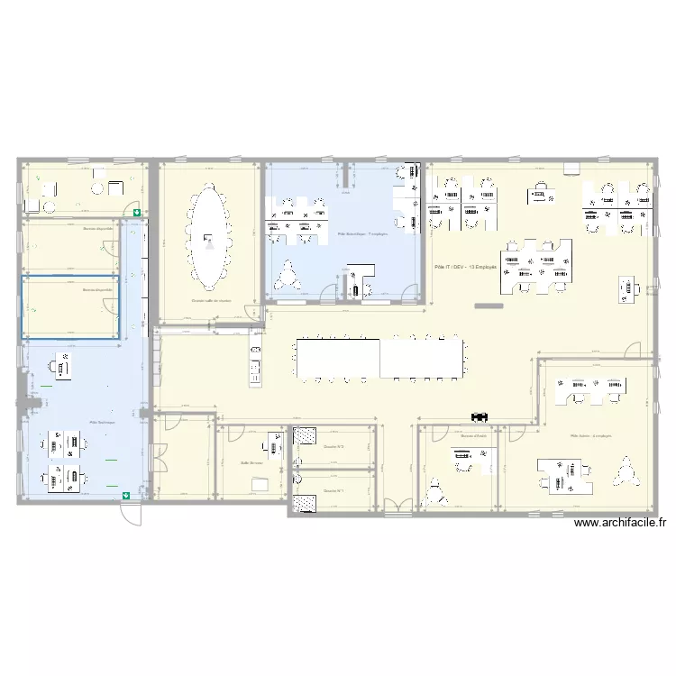 4ème étage - Proposition d'aménagement - Mai 2024. Plan de 4ème étage - Proposition d'aménagement - Mai 2024. Plan de