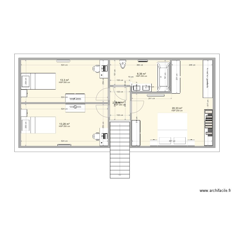 Plan Combles 2. Plan de 0 pièce et 0 m2