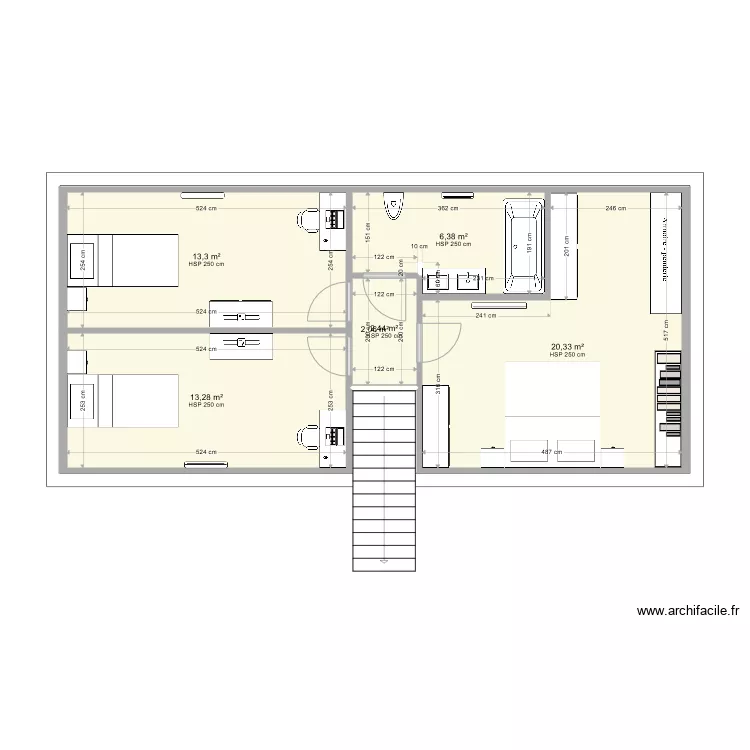 Plan Combles 2. Plan de 