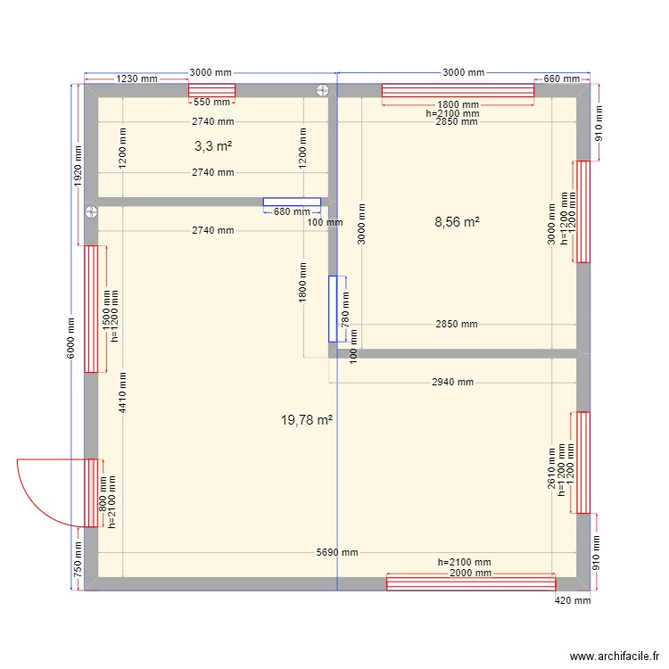 Оксана Александрово. Plan de 0 pièce et 0 m2