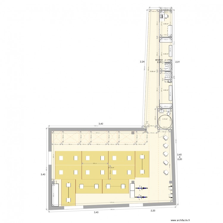 Cage3v2. Plan de 0 pièce et 0 m2