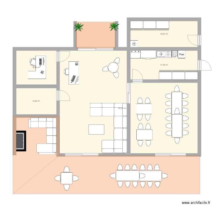 Hôtel. Plan de 0 pièce et 0 m2