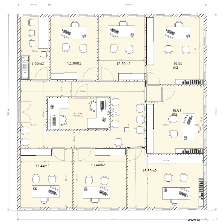 bureau le parc des lauves 6. Plan de 0 pièce et 0 m2