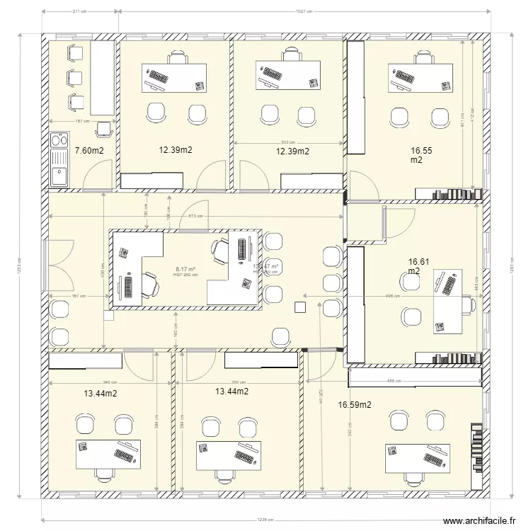 bureau le parc des lauves 6. Plan de 