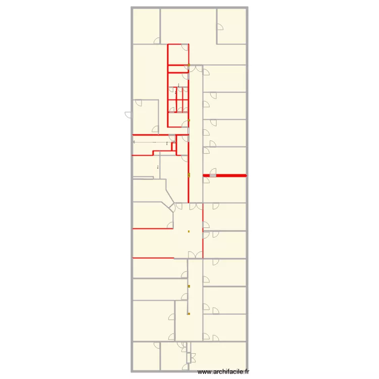 DR Etage Bat A Existant. Plan de 