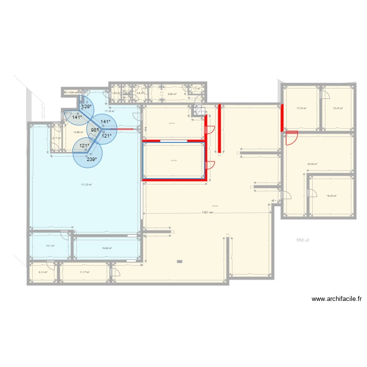 LYON 32  1er &eacute;tage  Propo V1. Plan de 0 pièce et 0 m2