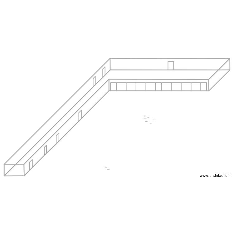 plan 3d. Plan de 16 pièces et 390 m2