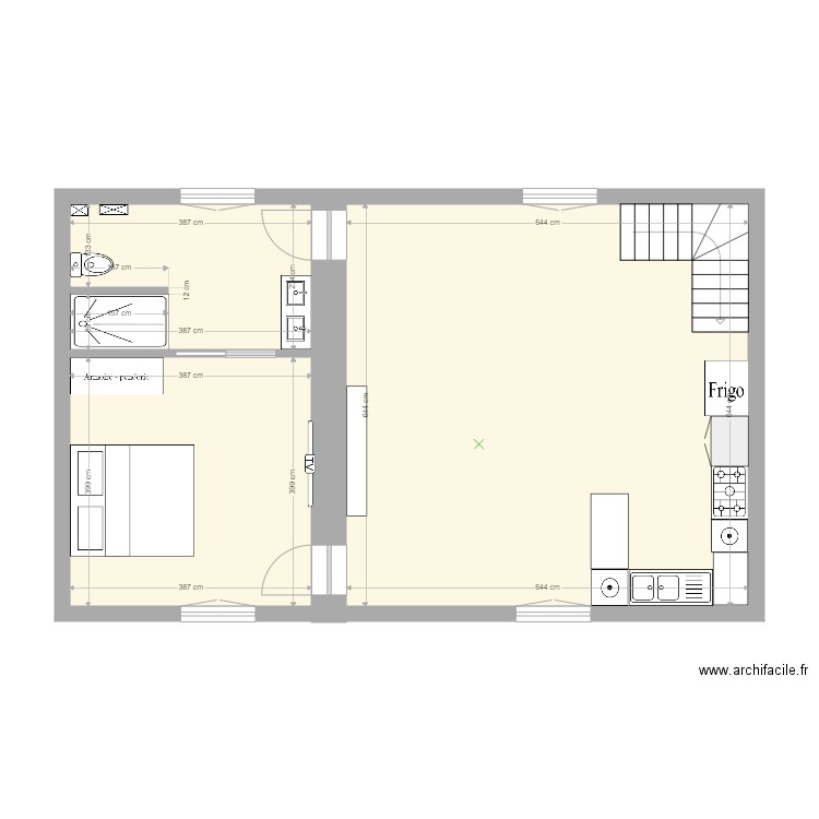Nieuil plan 1. Plan de 0 pièce et 0 m2