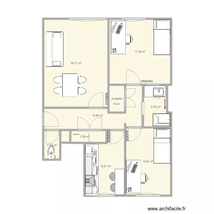 appartement. Plan de appartement. Plan de