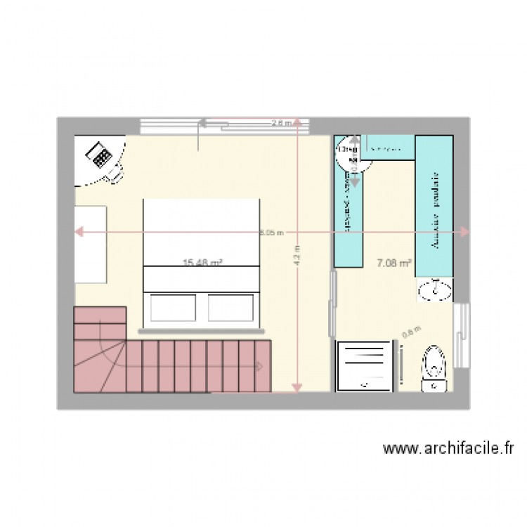 chambre parentale4. Plan de 0 pièce et 0 m2