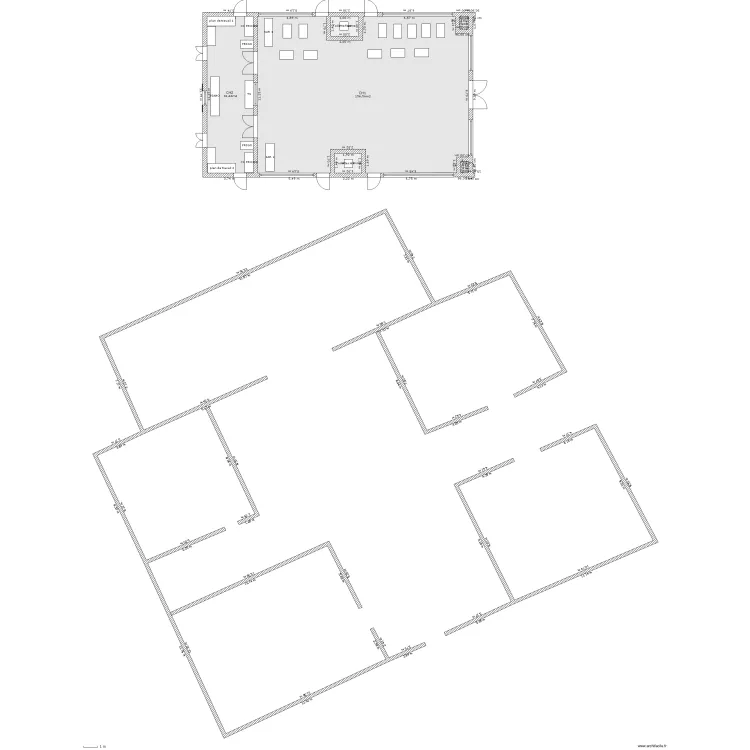 LE REFUGE. Plan de 