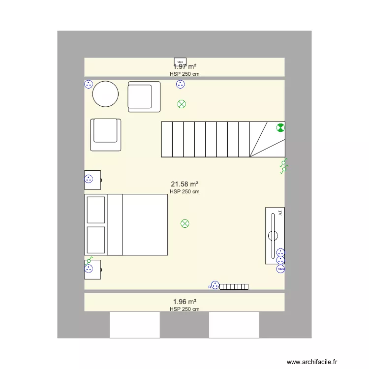55 centrale 2nd. Plan de 