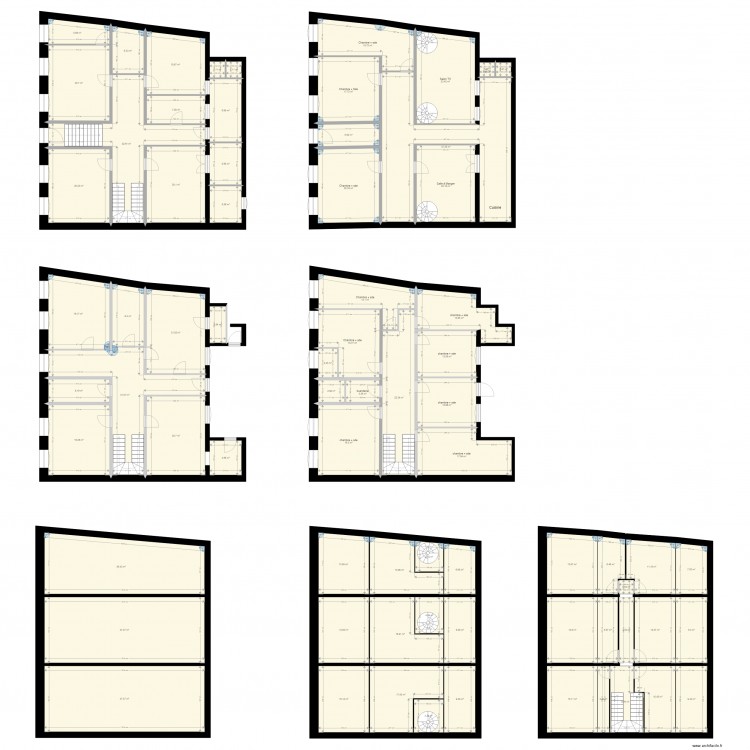 CATROS bis. Plan de 72 pièces et 971 m2