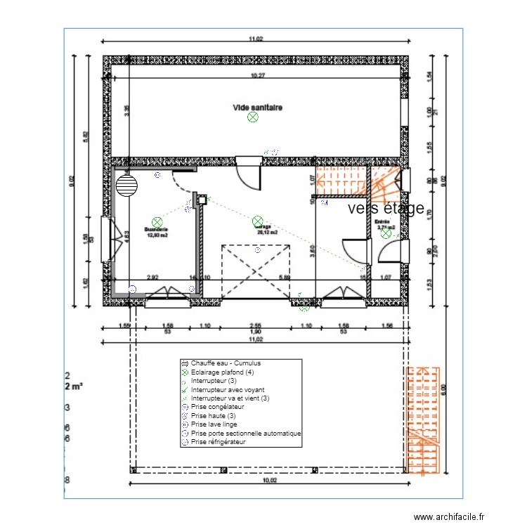 VENEL garage buandrie. Plan de 0 pièce et 0 m2