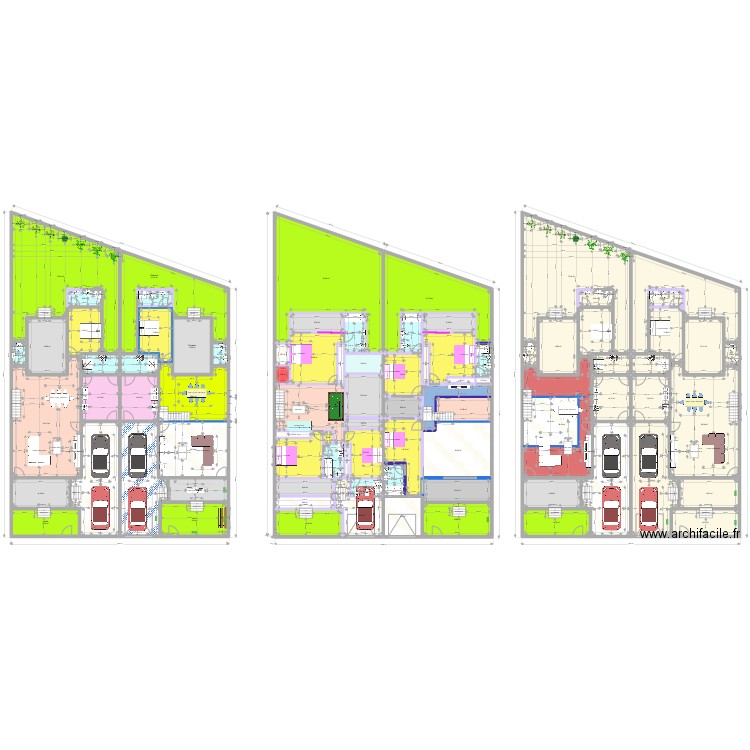 Duplex Jumeles Plan Pref vjumeles demolish updated. Plan de 144 pièces et 2497 m2