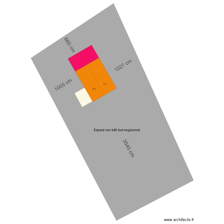 Plan Masse Cadastre extension. Plan de 0 pièce et 0 m2