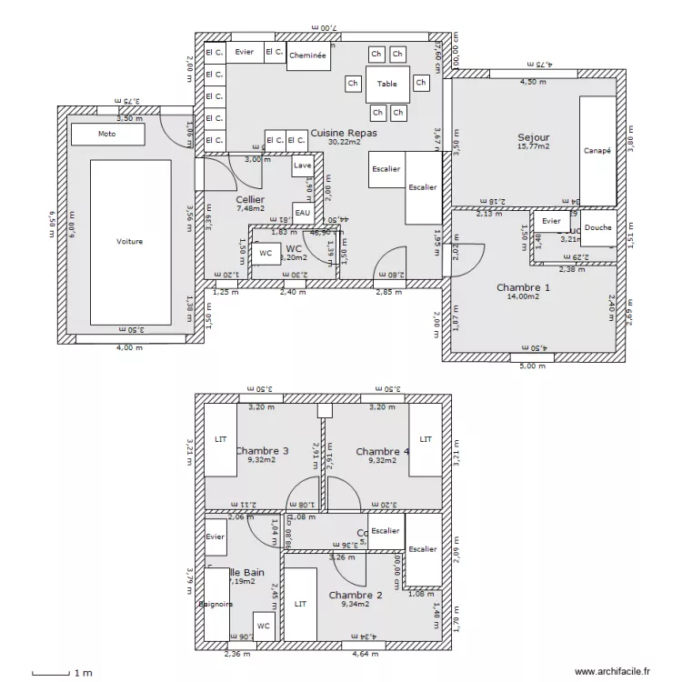 Jolie Maison. Plan de 