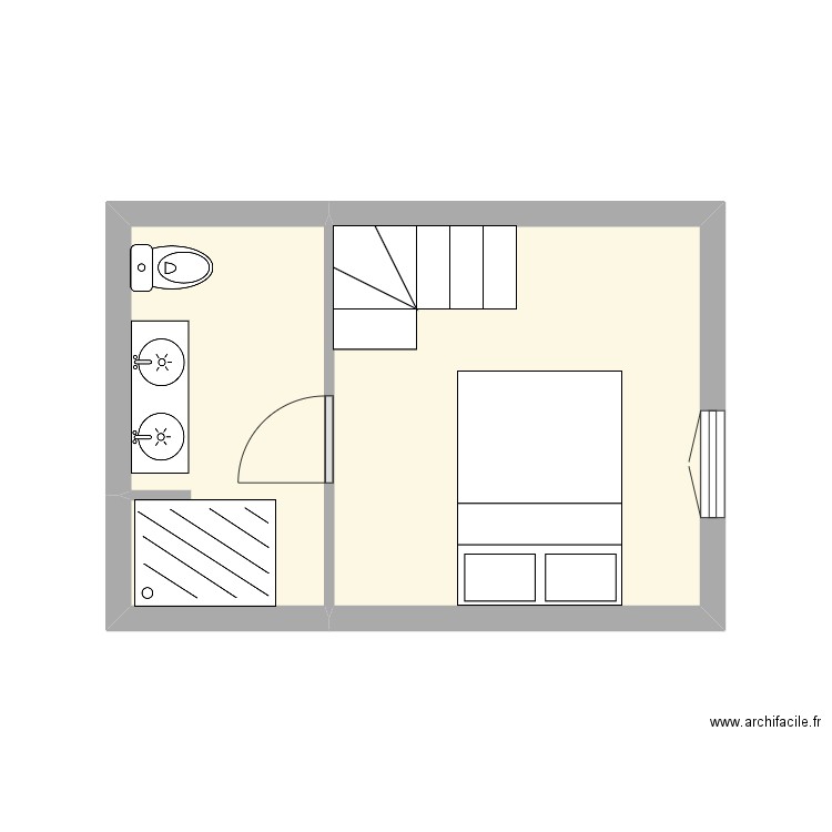 DROUIN Kevin. Plan de 2 pièces et 15 m2