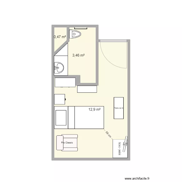 petite chambre usp. Plan de petite chambre usp. Plan de