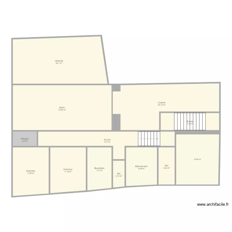 Maison Anneyron. Plan de 