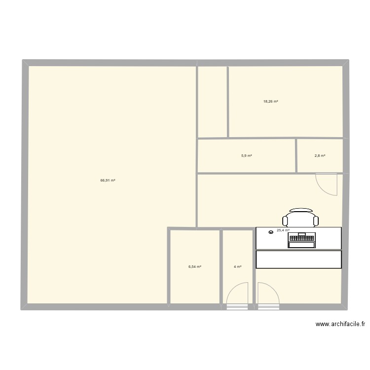 castel. Plan de 0 pièce et 0 m2