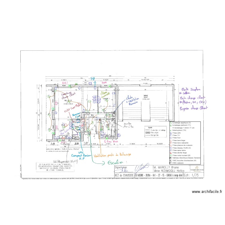 MARCILLY RDC ELEC. Plan de 0 pièce et 0 m2