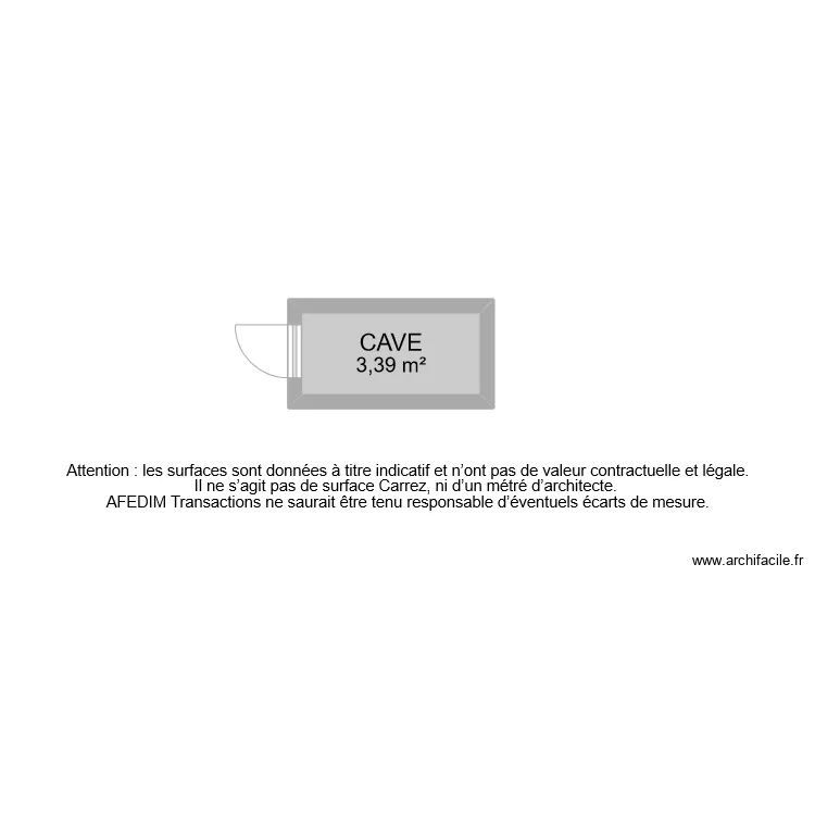 BI 9353 CAVE . Plan de 