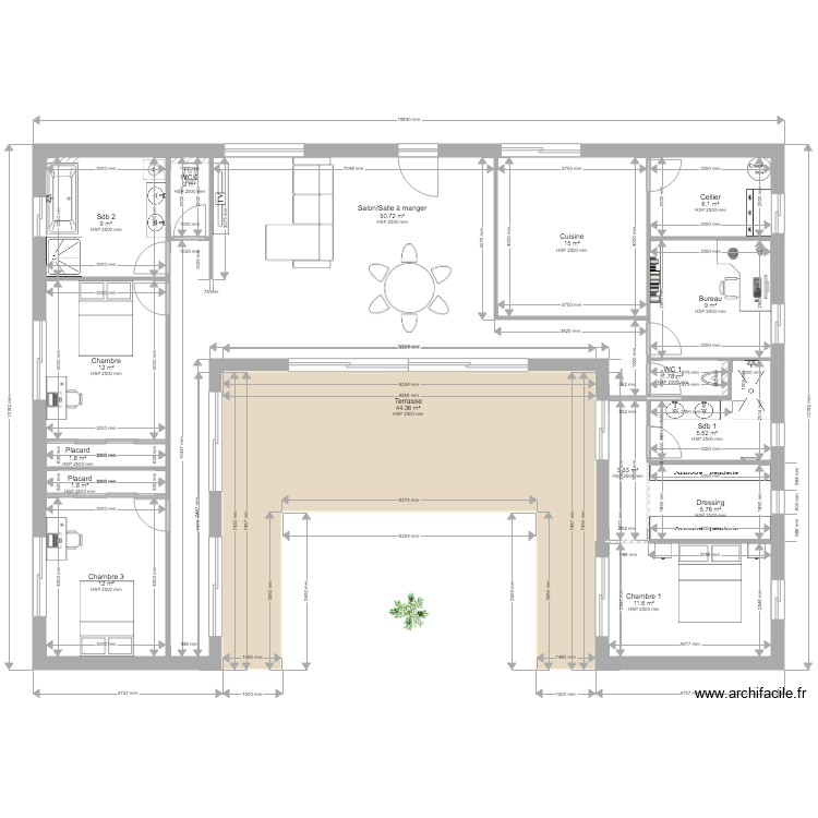 ma maison. Plan de 0 pièce et 0 m2
