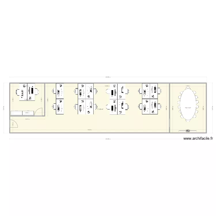 Plan V (shop). Plan de 