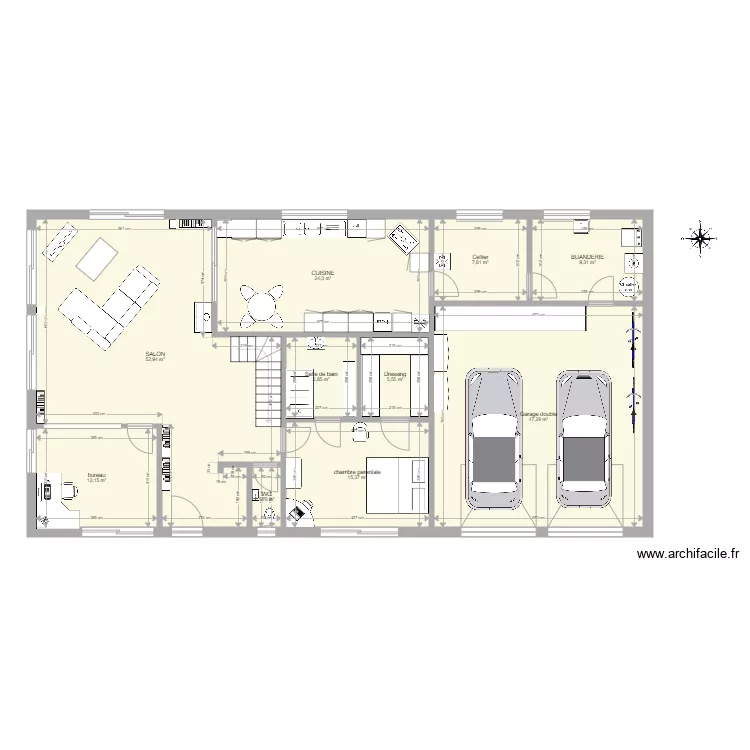 Maison 3 willy. Plan de 