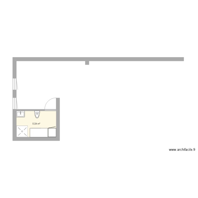 Pièce à vivre. Plan de 0 pièce et 0 m2