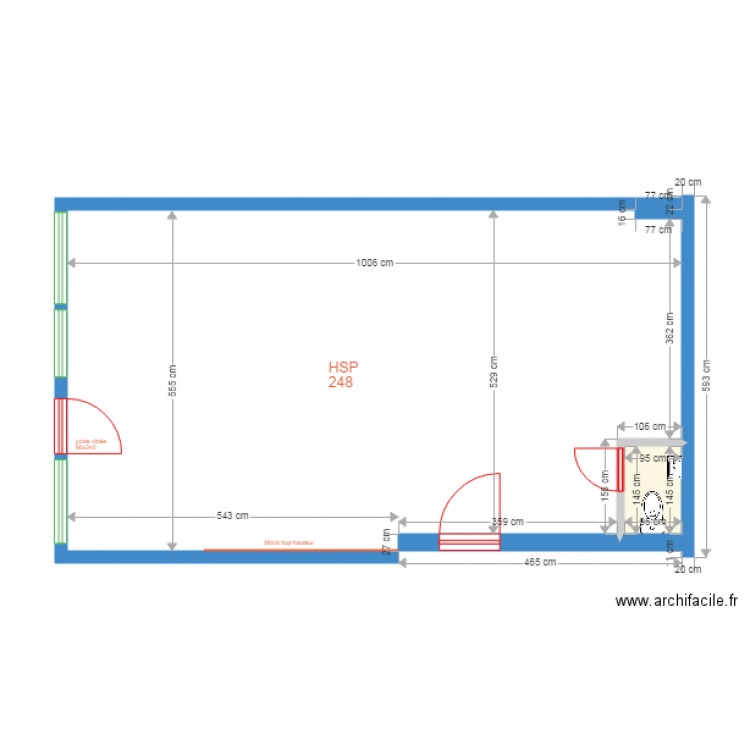 CELLULE COMMERCIALE 9 PLACE JEAN JAURES SIN LE NOBLES. Plan de 0 pièce et 0 m2