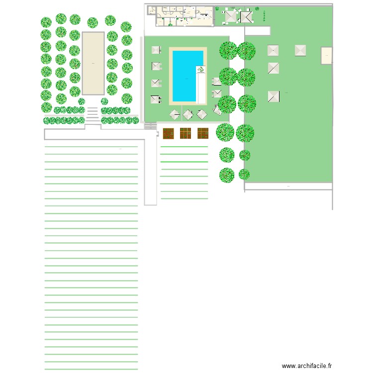 Poolhouse Anaïs 30. Plan de 0 pièce et 0 m2