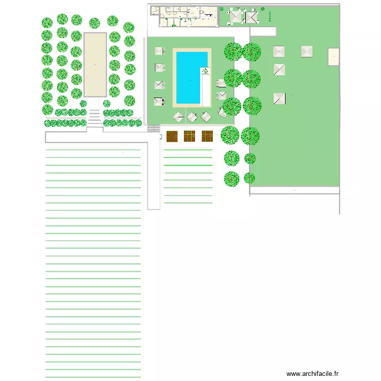 Poolhouse Anaïs 30. Plan de Poolhouse Anaïs 30. Plan de