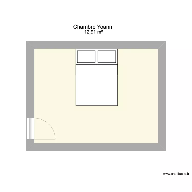 chambre. Plan de 