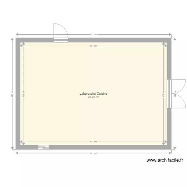 laboratoire cuisine. Plan de laboratoire cuisine. Plan de