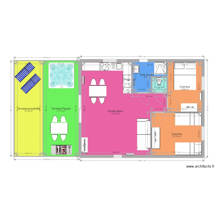 Chalet 5559 GreenCottages 2 chambres. Plan de 0 pièce et 0 m2