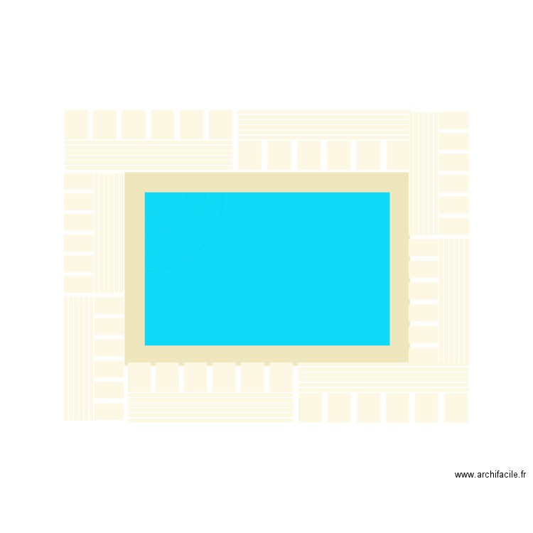 Piscine 4 x 2,5 m. Plan de 0 pièce et 0 m2