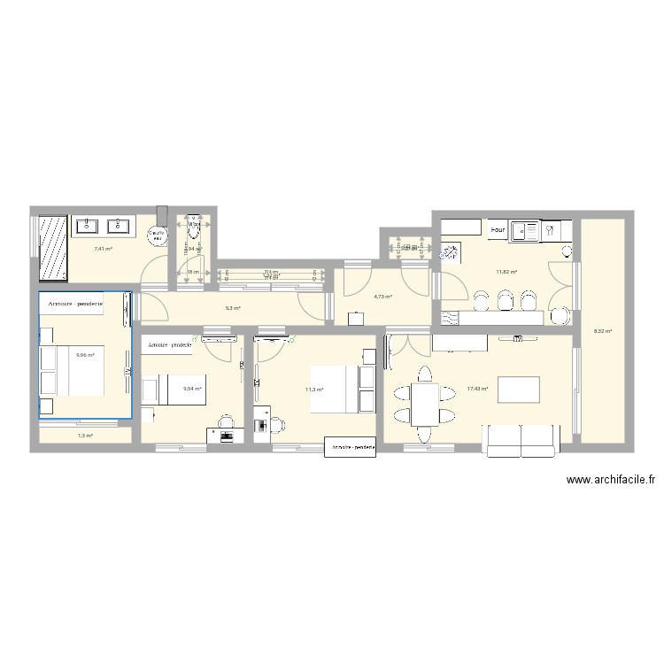 La Bruyère Françoise. Plan de 0 pièce et 0 m2