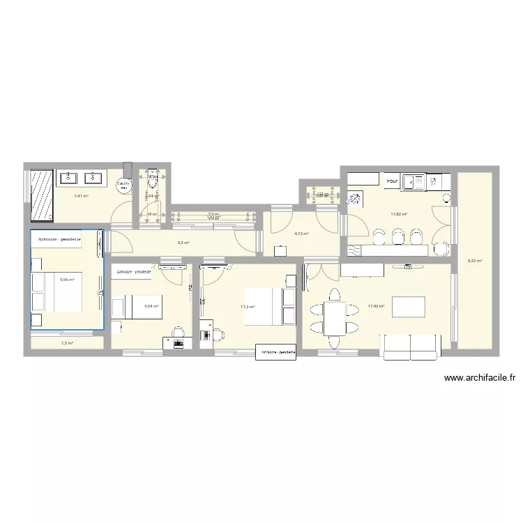 La Bruy&egrave;re Fran&ccedil;oise. Plan de 