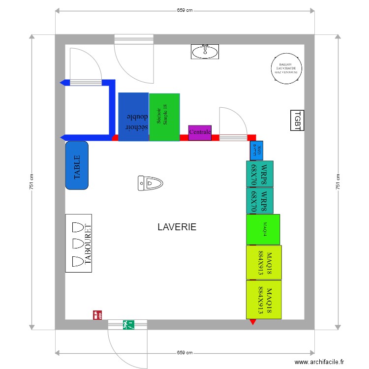 PLAN NEVES 20122021. Plan de 3 pièces et 41 m2