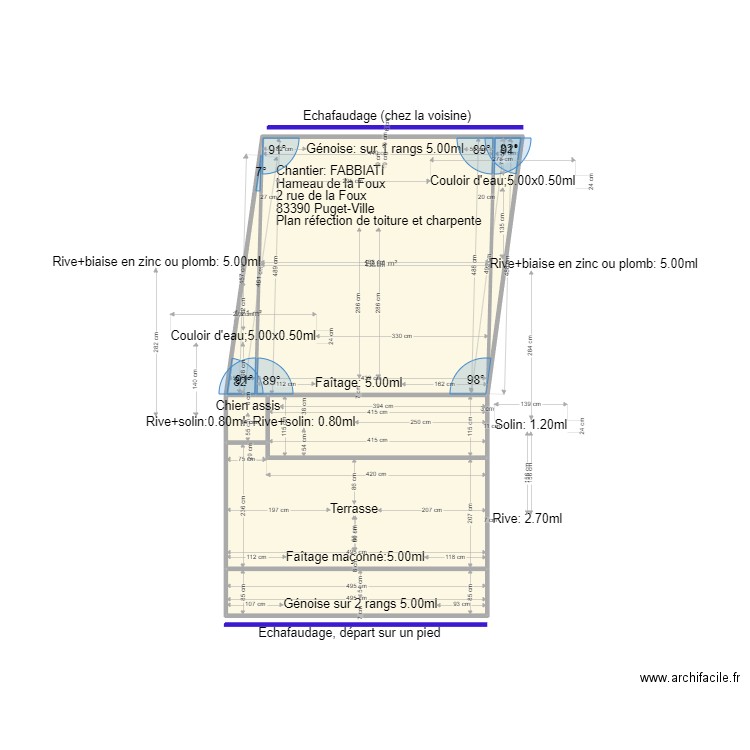 FABBIATI. Plan de 0 pièce et 0 m2