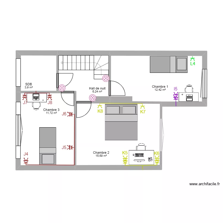 plan Val&eacute;rie Damilot . Plan de 